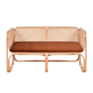 Banc en rotin double de style japonais ABO