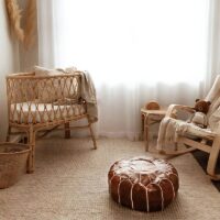 Berceau en rotin naturel pour enfant