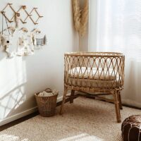 Berceau en rotin naturel pour enfant