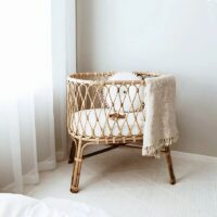 Berceau en rotin naturel pour enfant