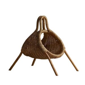 Décoration en rotin panier suspendu de rangement