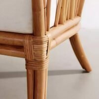 Fauteuil en rotin agate d'Indonésite artisanale