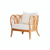 Fauteuil en rotin agate d'Indonésite artisanale