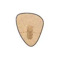 Applique murale rotin et bambou simple design abstrait et moderne GANDI