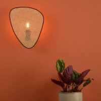 Applique murale rotin et bambou simple design abstrait et moderne GANDI