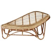 Banquette en rotin pour la maison simple et confortable courbe douce AMELIE