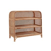 Étagère en rotin tressé petite de rangement style bohème ELISE