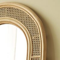 Miroir en rotin cadre grand pour salon et chambre MI