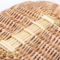 Panier en rotin simple poignée pour pique-nique bohème champêtre CAMPANA