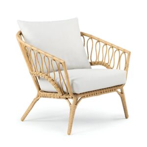 Salon de jardin en rotin synthétique résistant bohème chic DUNE