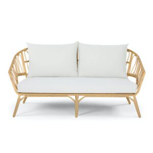 Salon de jardin en rotin synthétique résistant bohème chic DUNE