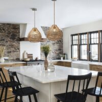 Abat jour en rotin effet fibre naturelle beige avec structure en fer XASA