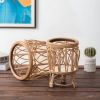Décoration en rotin et bambou support pot de fleur LALSO