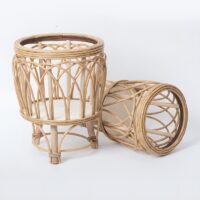 Décoration en rotin et bambou support pot de fleur LALSO