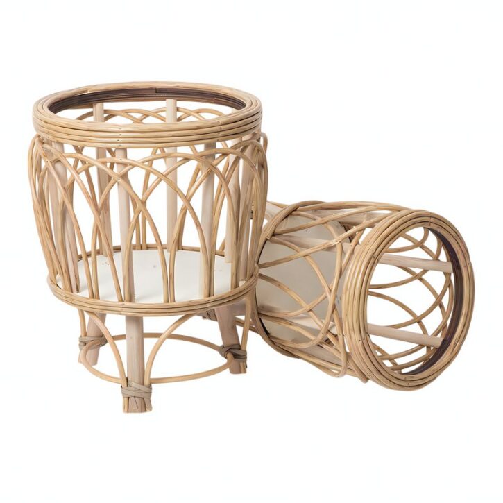 Décoration en rotin et bambou support pot de fleur LALSO
