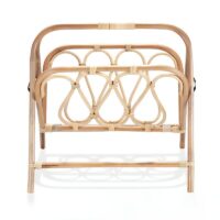 Décoration en rotin porte revues pliable et bohème chic GREG