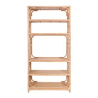 Étagère en rotin de rangements à plusieurs compartiments style feuillage NIAM