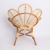 Fauteuil en rotin artisanal fleur style ethnique inca FLOS