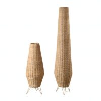 Lampe en rotin de sol pour salon naturelle et chic grande CLAUDIA