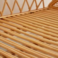 Lit en rotin modulable et convertible en fauteuil et table ATOUT