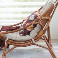 Loveuse en rotin fauteuil avec coussin confortable de repos CORBELLA