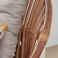 Loveuse en rotin fauteuil avec coussin confortable de repos CORBELLA