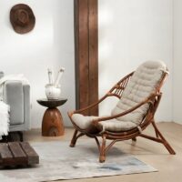 Loveuse en rotin fauteuil avec coussin confortable de repos CORBELLA
