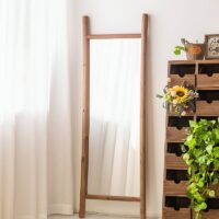 Miroir en rotin bois solide murale posé style campagne AVRIL