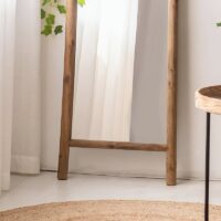 Miroir en rotin bois solide murale posé style campagne AVRIL