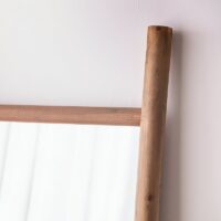 Miroir en rotin bois solide murale posé style campagne AVRIL