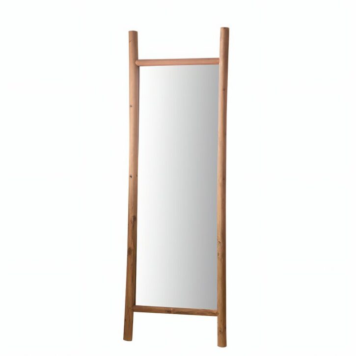 Miroir en rotin bois solide murale posé style campagne AVRIL