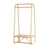 Porte manteau en rotin et bambou portant pour entrée ou chambre INSTA