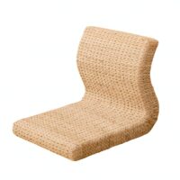 Pouf en rotin pour le sol avec dossier incurvé confortable VASICILI