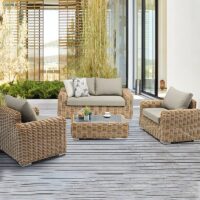 Salon de jardin en rotin synthétique pour extérieur résistant et pratique CLIVA