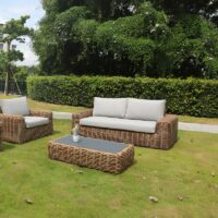 Salon de jardin en rotin synthétique pour extérieur résistant et pratique CLIVA