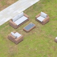 Salon de jardin en rotin synthétique pour extérieur résistant et pratique CLIVA