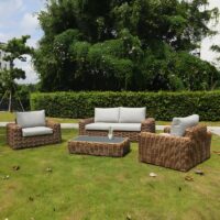 Salon de jardin en rotin synthétique pour extérieur résistant et pratique CLIVA