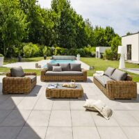 Salon de jardin en rotin synthétique pour extérieur résistant et pratique CLIVA